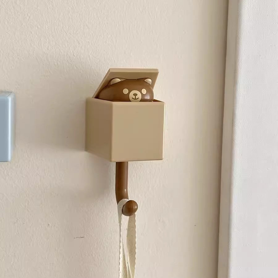 Cute Cat-shaped Wall Hooks - No Damage Sticky Hooks, Aesthetic Room Decor for Bedroom & Living Room
