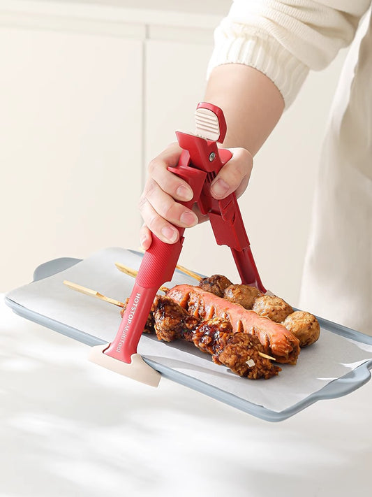 Premium Silicone Kitchen Tongs - Heatproof Serving Claws for Hot Bowls & Steamed Dishes