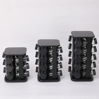 Nordic Style Stainless Steel Rotating Seasoning Rack For Kitchen