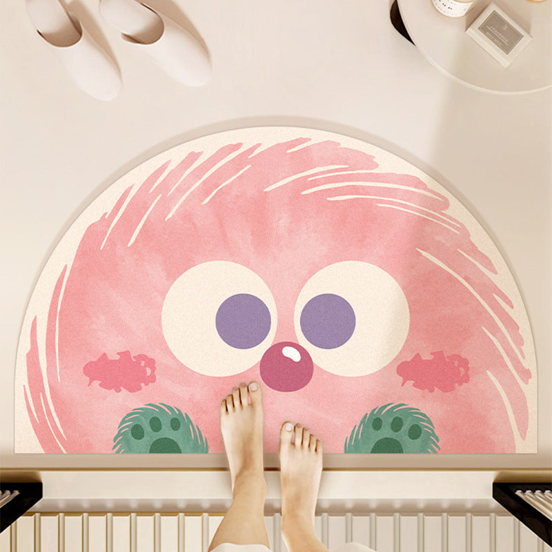 Quick-Dry Cartoon Bath Mat | Super Absorbent Silicone Algae | Anti-Slip Bathroom Rug for Kids & Adults
