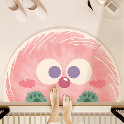 Quick-Dry Cartoon Bath Mat | Super Absorbent Silicone Algae | Anti-Slip Bathroom Rug for Kids & Adults