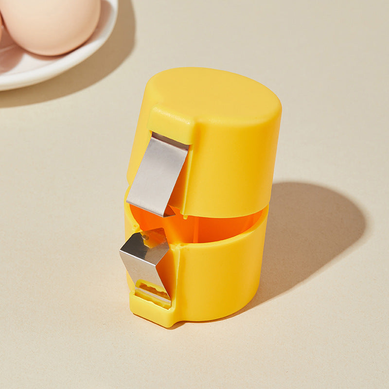 2026 New Stainless Steel Egg Shell Opener - Pink Multifunctional Egg Cracker & Separator for Home Kitchen