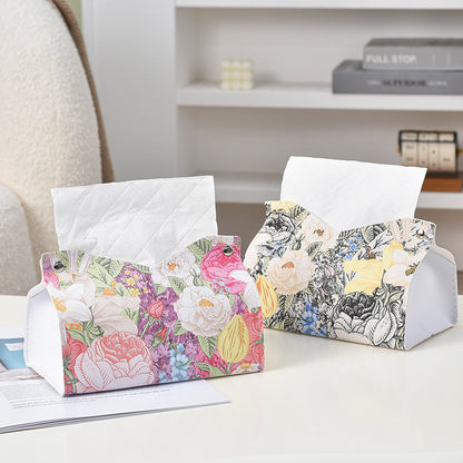 Luxury Leather Tissue Box Cover - Waterproof & Multi-Scene