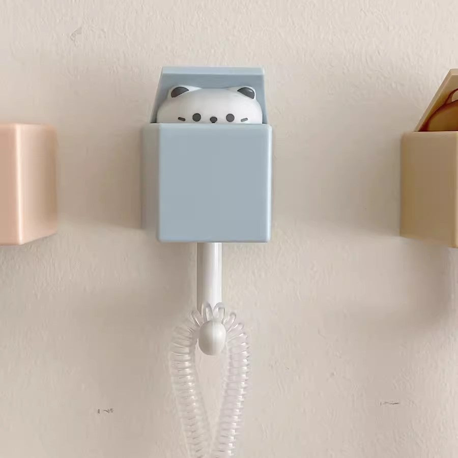 Cute Cat-shaped Wall Hooks - No Damage Sticky Hooks, Aesthetic Room Decor for Bedroom & Living Room