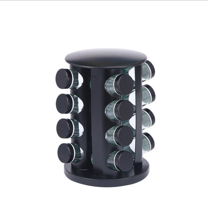 Nordic Style Stainless Steel Rotating Seasoning Rack For Kitchen