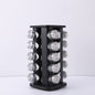 Nordic Style Stainless Steel Rotating Seasoning Rack For Kitchen