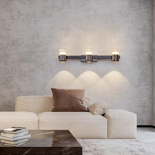 Modern Nordic Slim Wall Lamp - Ø8.5cm Acrylic & Aluminum (13cm Height) - Minimalist Bedside, Hallway, Living Room Accent Light