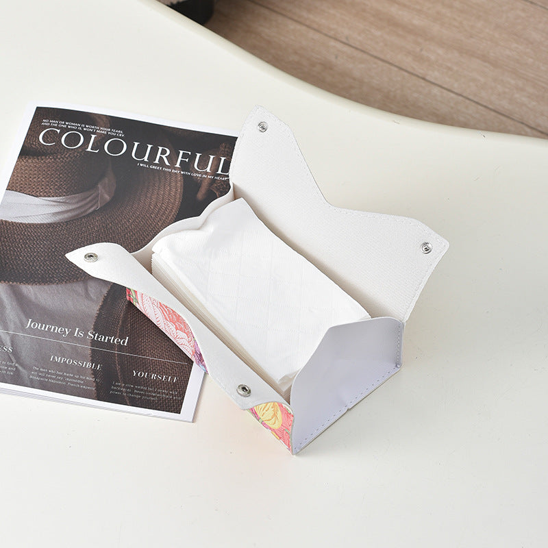 Luxury Leather Tissue Box Cover - Waterproof & Multi-Scene