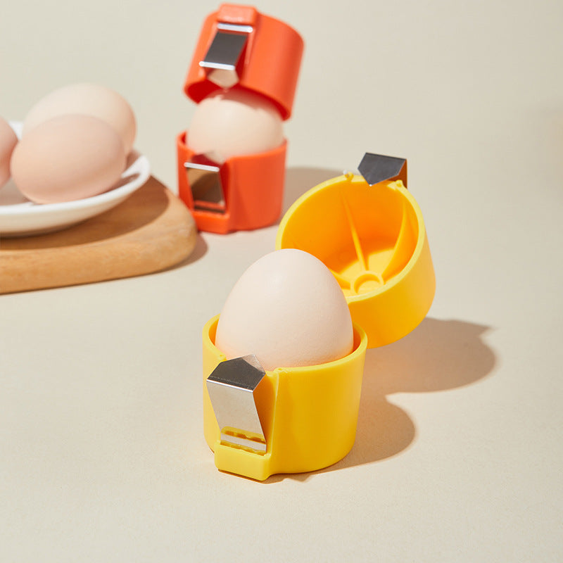 2026 New Stainless Steel Egg Shell Opener - Pink Multifunctional Egg Cracker & Separator for Home Kitchen