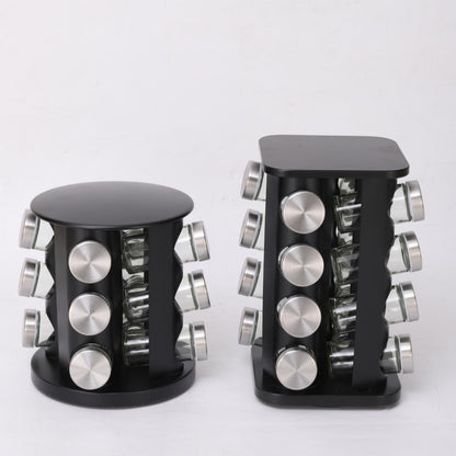 Nordic Style Stainless Steel Rotating Seasoning Rack For Kitchen